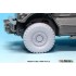 1/35 US 4x4 MRAP Armoured Fighting Vehicle Sagged Wheels Set for Kinetic K61011 (4 wheels)