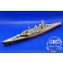 Photo-etched parts for 1/350 HMS Hood for Trumpeter kit #05302