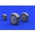 1/32 Gloster Meteor F.4 Wheels (with Paint Mask) for HK Models kit