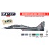 Acrylic Paint Set for Airbrush - Modern Polish Air Force Vol. 1 Camouflage 2000s (17ml x 6)