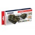 Acrylic Paint Set for Airbrush - US Army (MERDC Camouflage) from mid-1970s till mid-1980s (17ml x 8)