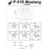 1/32 North-American P-51D Mustang Seatbelts(Laser Cut)&Paint Masks for Tamiya (Basic Line)