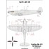 1/48 Supermarine Spitfire Mk.VIII Stencils for Eduard kit (Wet Transfers)