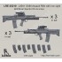 1/35 L85A1 SA80 Assault Rifle with Iron Sight and Elcan Specter OS 4x Scope (6 sets)