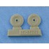 1/48 Wheels & Weighted Tyres for Messerschmitt Bf.109 F-2, F-4, G-2 ("Continental" tyres)