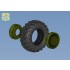 1/72 Topol SS-25 Wheels and Tyre Set - Main Hub Late Type 2 for Armory and Zvezda kit