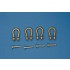 1/35 Brass Shackles (4pcs, Type:A, H: 10.5mm, D: 8.0mm, R: 1.6mm) for military vehicles