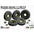 1/35 British Wheels 11.00-22 (4 Complete Wheels & Spare Wheel)