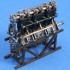 1/48 German WNW Mercedes DI Inline Engine with Diorama/Exposition Accessories
