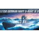 1/150 German Navy Diving U-Boat IXB W/M