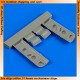1/32 Curtiss P-40E Warhawk Undercarriage Covers for Hasegawa kit