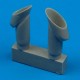 1/72 Westland Wyvern S.4 Exhausts for Trumpeter kits