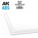 ABS Sheet - 0.5mm thickness x 245 x 195mm (3pcs)