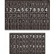 Painting Stencils for 1/35 WWII German Turret Numbers & Letters - Medium