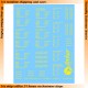 1/35 D-Day Shipping Stencils for US Shermans (Yellow) 