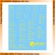1/35 British D-Day Shipping Stencils for Armoured Vehicles (Yellow)