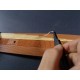 Planking Spread Sticker Wood Sheet (width 1.4mm) for Wood Sailing Ship (40x15cm Sheet)