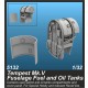 1/32 WWII Tempest Mk.V Fuselage Fuel and Oil Tanks for Special Hobby kits