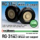 1/35 RG-31 Mk.3 Charger Sagged Wheels Set for Kinetic kits #61010/61012/61015 (5 wheels)