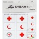 1/35 Modern Red Cross & Red Crescent Flags, double sided print x1 sheet