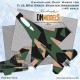1/48 F-16C BDU Green Splinter Aggressor Camouflage Paint Masks for Tamiya kits