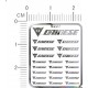 Dainese Metal Logo Stickers for 1/12, 1/18, 1/20, 1/24, 1/43 Scales