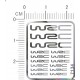 WRC Metal Logo Stickers for 1/12, 1/18, 1/20, 1/24, 1/43 Scales