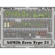 1/48 Mitsubishi A6M2B Zero Type 21 Colour Photoetch Set Vol.1 for Hasegawa kit