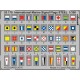 1/350 International Marine Signal Flags (Steel, 1 Photo-Etched Sheet)