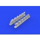1/48 Curtiss P-40B Tomahawk Exhaust Stacks for Airfix kit