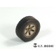 1/35 Technical Pick-up Truck Weighted Road Wheels for Meng Model kit VS-004