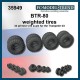 1/35 BTR-80 Weighted Wheels for Trumpeter kits