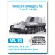 Metal Tracks for 1/35 Geschutzwagen VI 17cm K44 (Sf) (240 links)