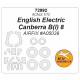 1/72 English Electric Canberra B(I) 8 Paint Masking for Airfix #A05038