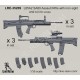 1/35 L85A2 SA80 Assault Rifle with Iron Sight and ACOG Scope (6 sets)