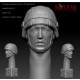 1/35 Modern German Head w/Helmet: Shocked Impression #0015 (1pcs)