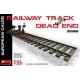 1/35 Railway Track with Dead End [European Gauge] (Length: 342mm)