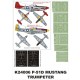 1/24 P-51D Mustang Paint Mask Vol.2 for Trumpeter (Canopy Masks + Insignia Masks)