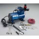 Gravity Feed Airbrush &amp; Compressor Set with step-down transformer