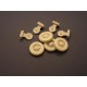 1/35 Road Wheels with Spare for British Scout Car "Dingo" (4pcs)