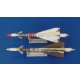 1/48 Russian Missile R-40RD AA-6 Acrid for Mig-25 (2 Sets: Resin parts+PE+Decals)