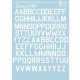 1/48 USAF Modern Stencil Letters and Numbers - White (1.5 leaf Decals)
