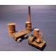 1/35 WWII Improvised Drum Stoves (10 resin pcs & wire mesh)