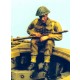 1/35 UK Soldier Seated with Legs Hanging over Side and a Rifle (1 figure)