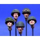1/35 Airborne Heads No.1 (5 different heads with 4 Helmets & 1 Beret)