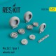 1/32 Me.262 Type 1 Wheels set for Hasegawa/Revell/Trumpeter kits
