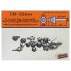 0.4mm Hex Rivets with Round Flange & Raised Head (20pcs) - Perfect on Cam Cover