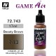 Game Air Acrylic Paint - Beasty Brown 17ml
