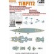 1/700 German Battleship Tirpitz Wooden Deck for Revell kit #05099