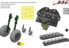 1/48 P-40E Warhawk Detail Set w/Fishtail Exhaust Stacks